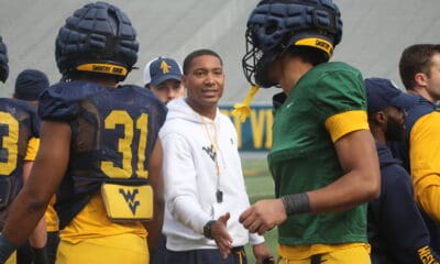 WVU Football Pat White with players