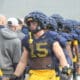 WVU Football Ben Cutter at practice