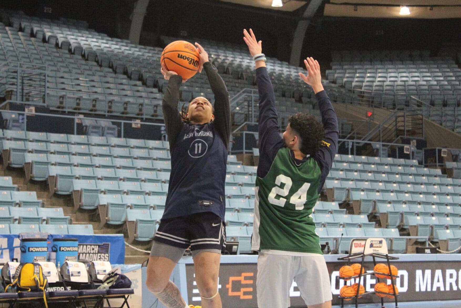 WVU Women's Basketball JJ Quinerly at NCAA Tournament