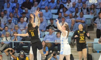 WVU Women’s Basketball JJ Quinerly against UNC at NCAA Tournament