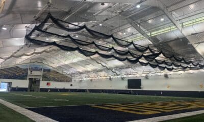 WVU Football indoor practice facility stock