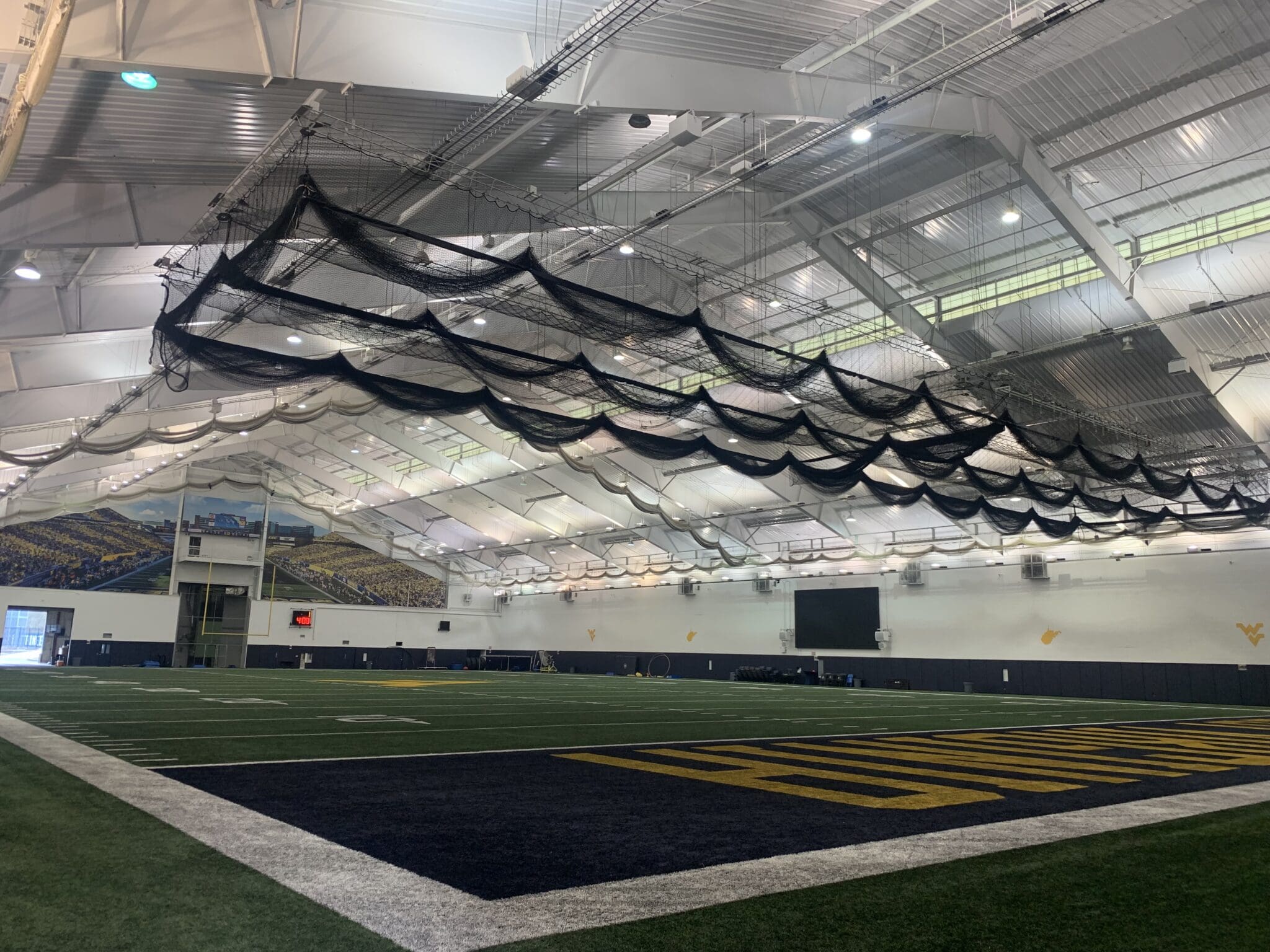 WVU Football indoor practice facility stock