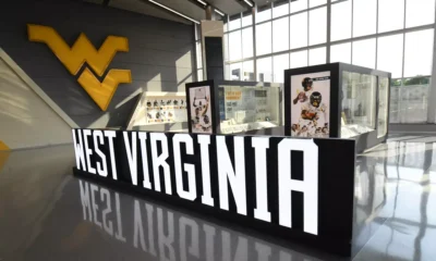 West Virginia sign at WVU Football facility