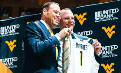 WVU AD Wren Baker and Darian DeVries