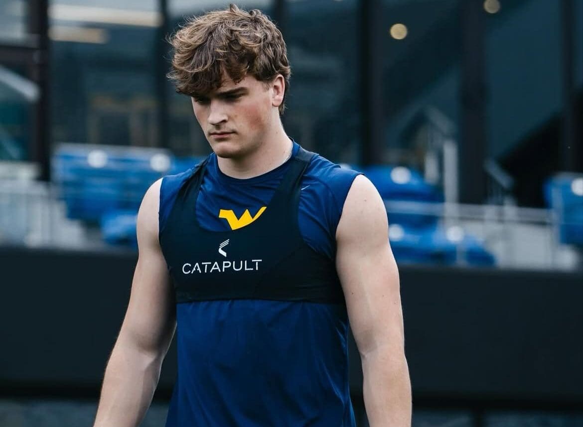 WVU Football nickel safety Chris Fileppo. Image courtesy of Chris Fileppo's Instagram account.