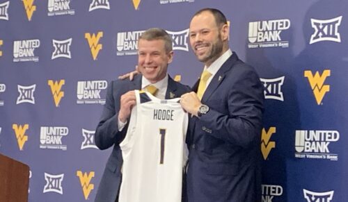 WVU AD Wren Baker and Ross Hodge