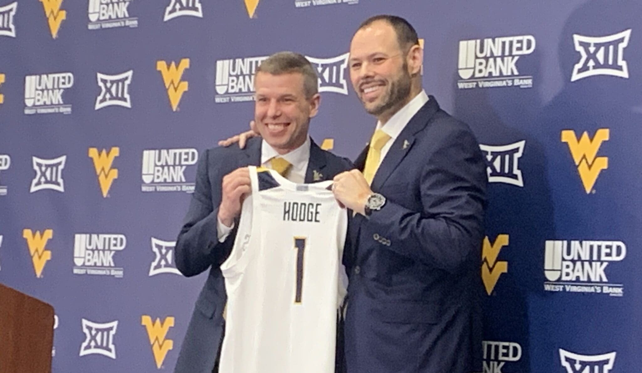 WVU AD Wren Baker and Ross Hodge