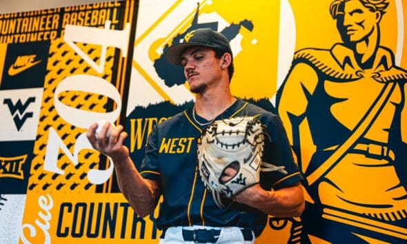 WVU Baseball catcher Michael Smosna