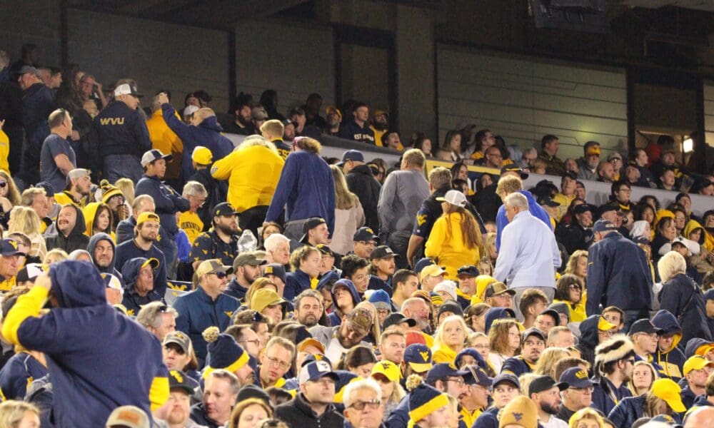 WVU Fans at football game