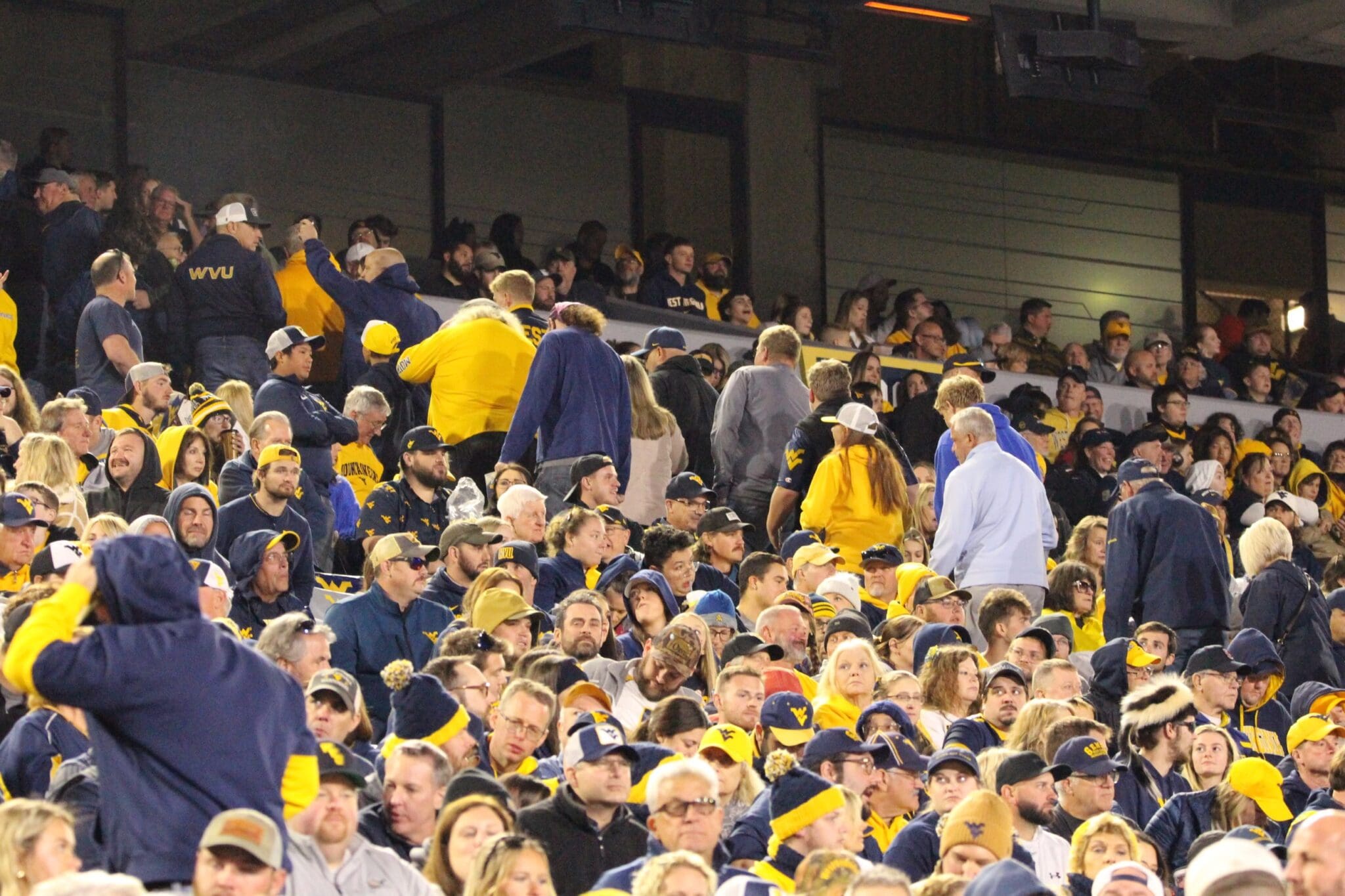 WVU Fans at football game