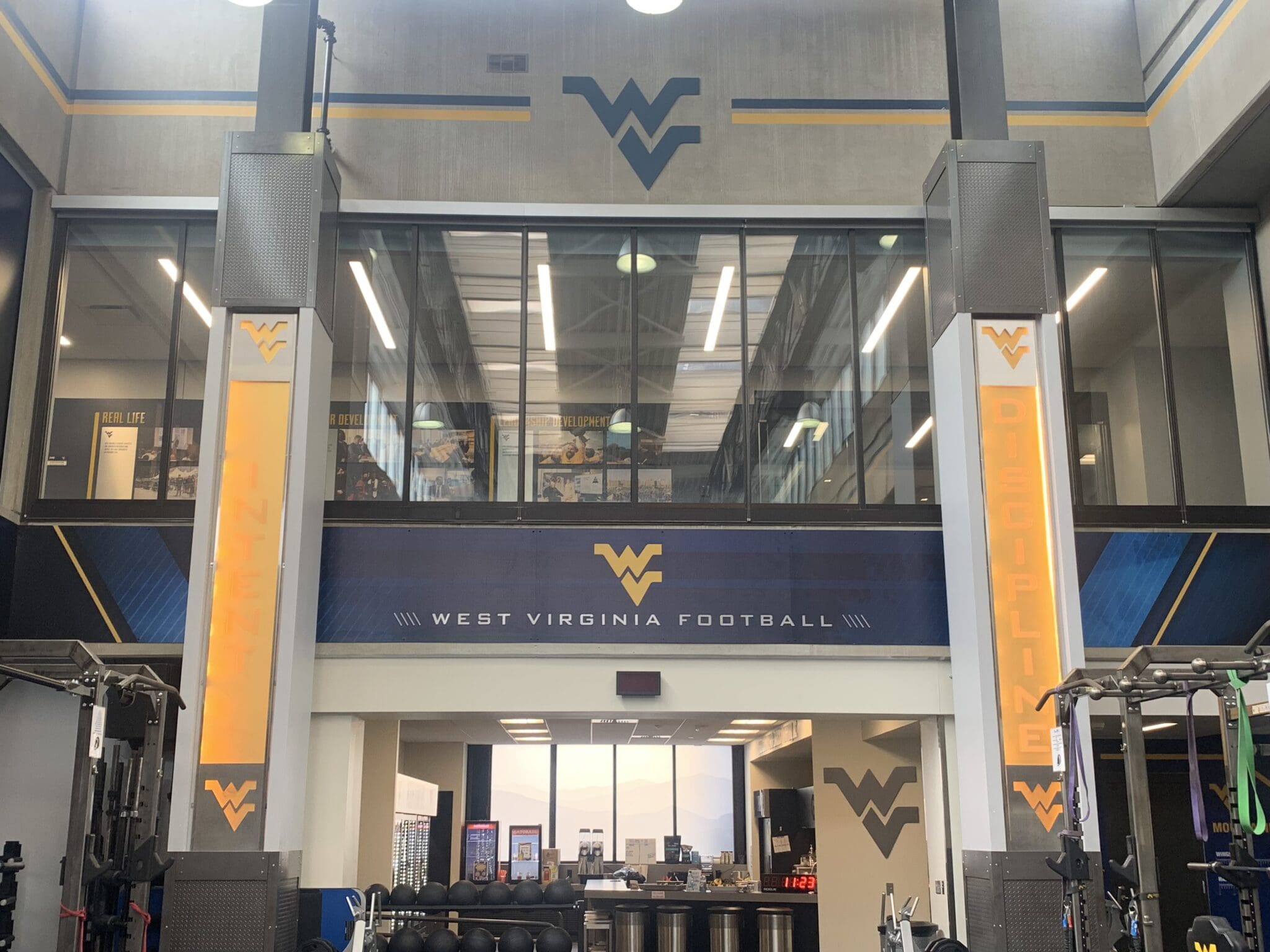 WVU Football weight room stock