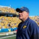 WVU Football HC Rich Rodriguez against RMU in 2025 season opener