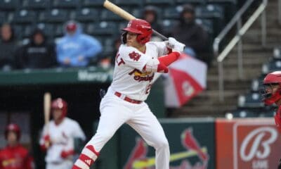 JJ Wetherholt with Cardinals minor league team