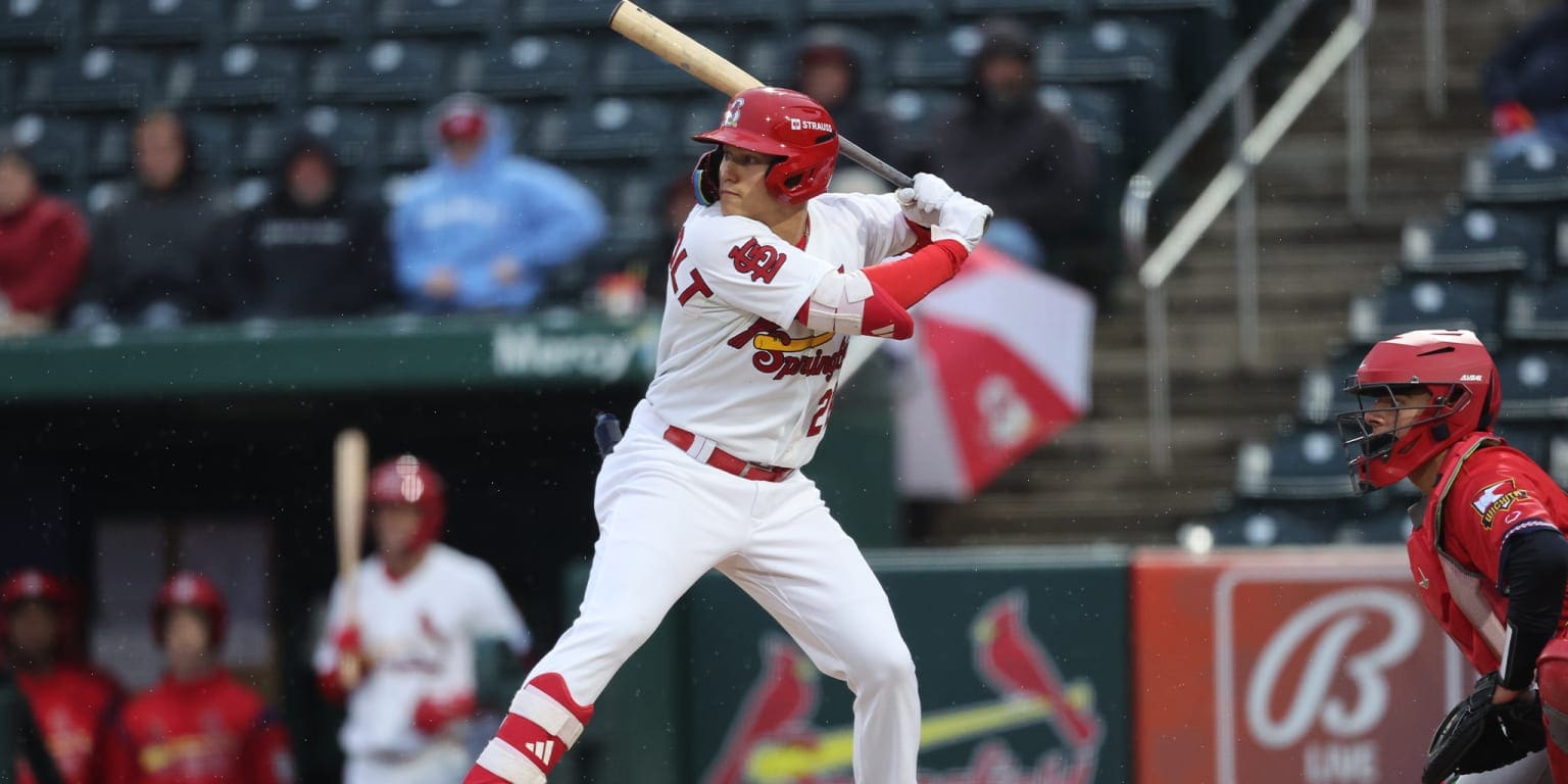 JJ Wetherholt with Cardinals minor league team