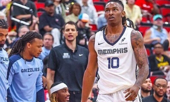 Javon Small with Grizzlies during Summer League
