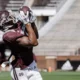 WVU Football WR Justin Robinson with Mississippi State