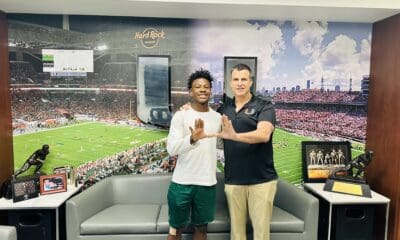 WVU Football WR recruit Kobby Howard at Miami visit