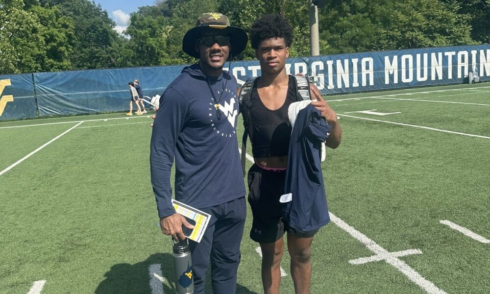 Lawrence Timmons at WVU Football camp