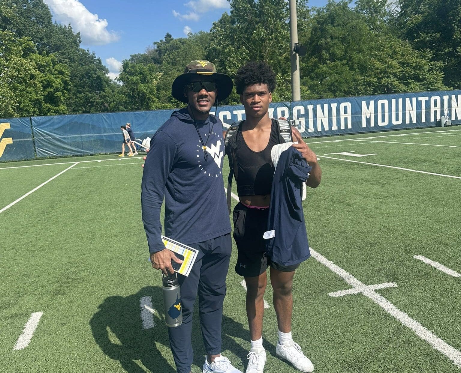 Lawrence Timmons at WVU Football camp