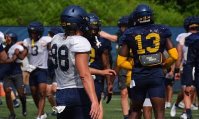 WVU holder Leighton Bechdel