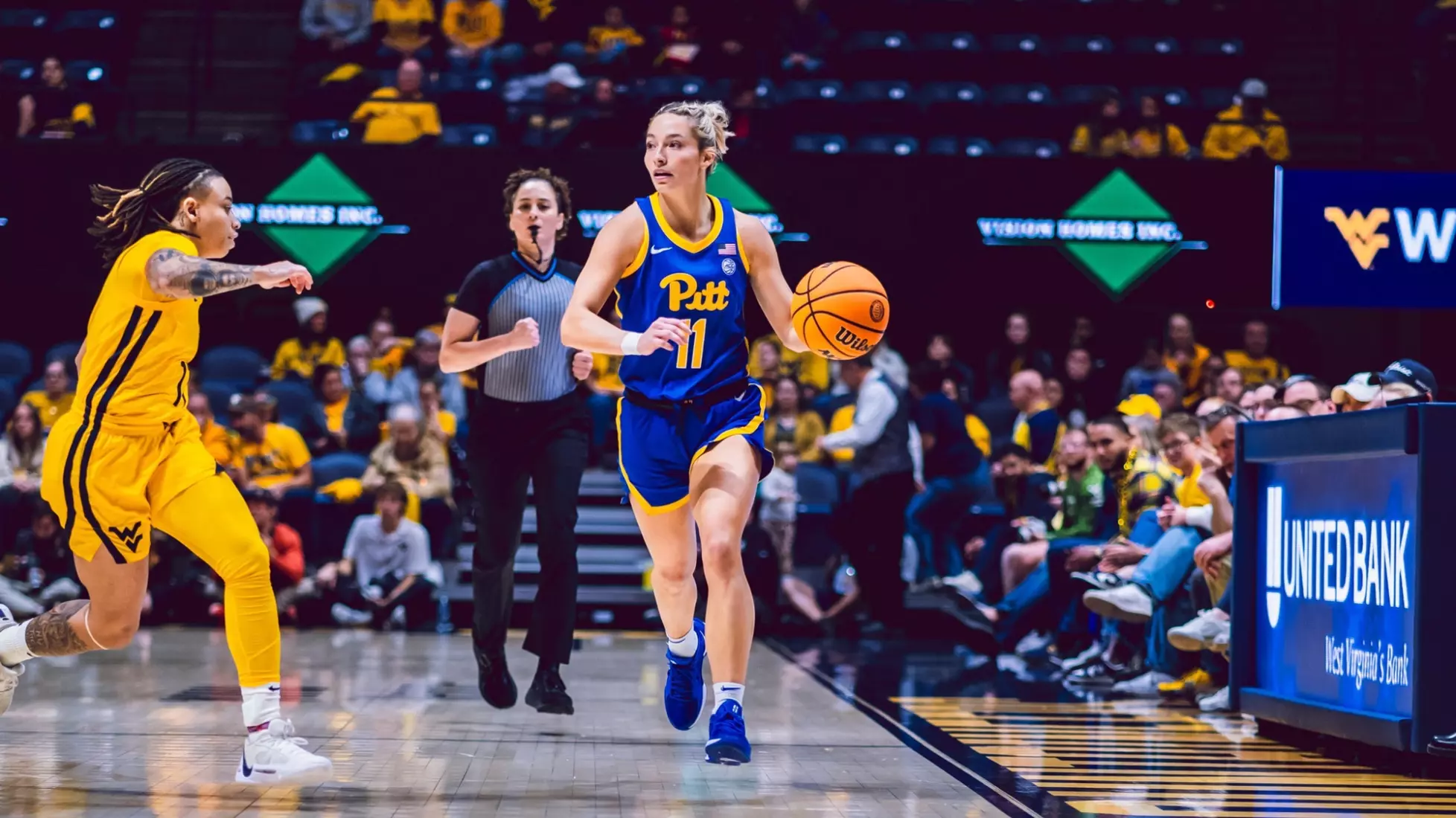 Marley Washenitz with Pitt against WVU