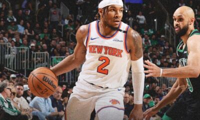 Miles McBride with Knicks