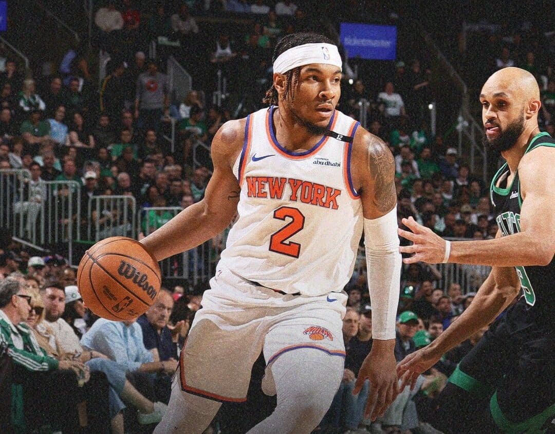 Miles McBride with Knicks