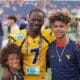 WVU Football coach and legend Noel Devine with sons