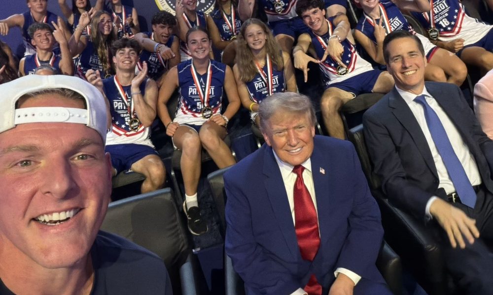 Pat McAfee and Donald Trump