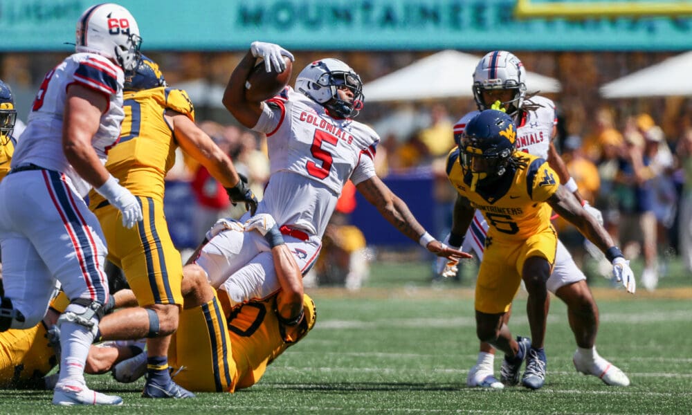 WVU Football defense against RMU