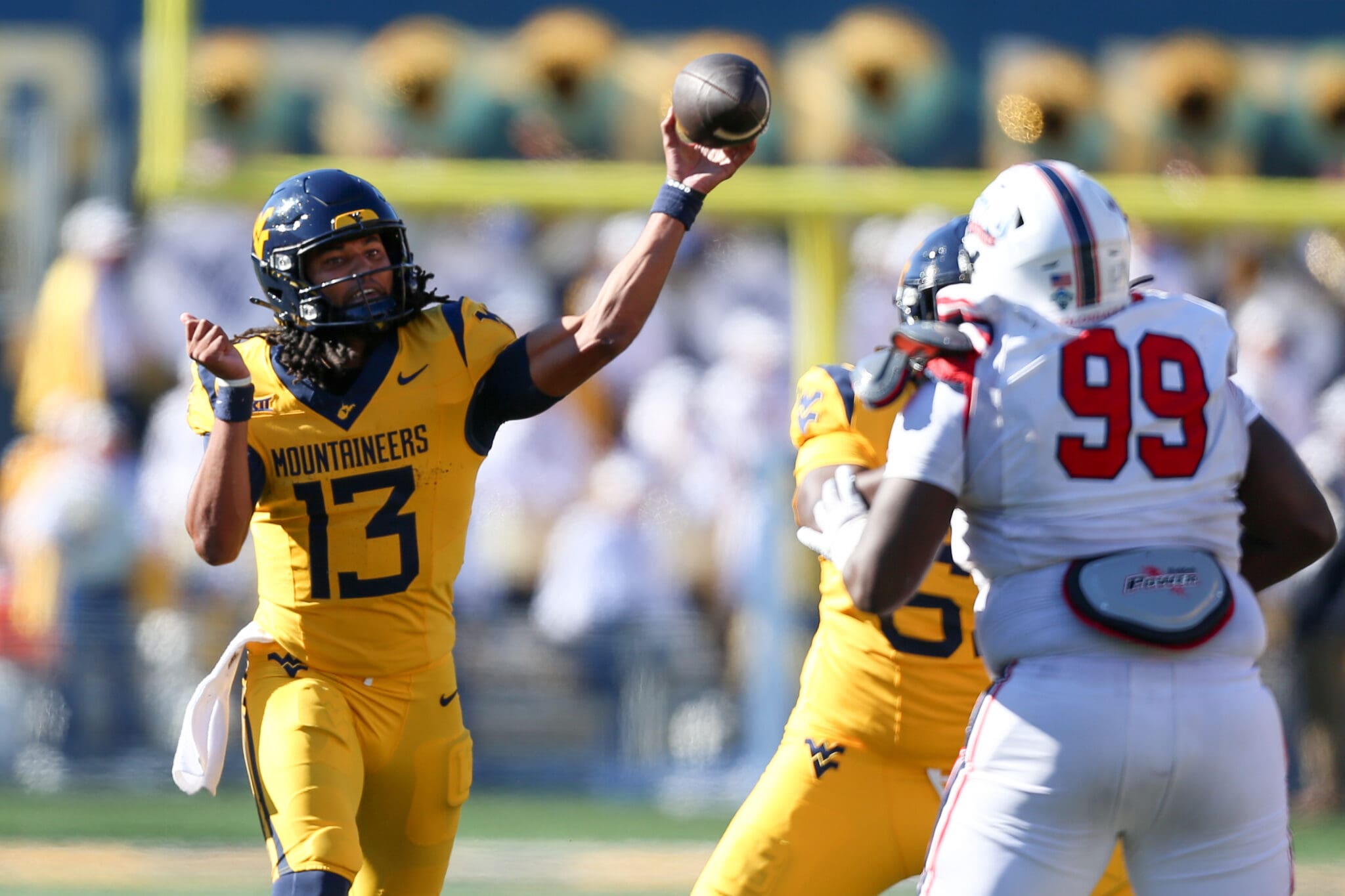 WVU Football QB Jaylen Henderson against RMU