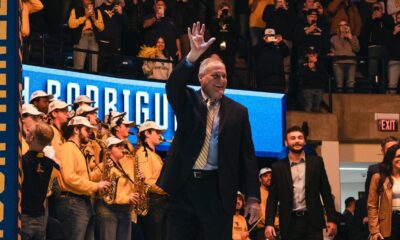 WVU Football HC Rich Rodriguez and WVU fans