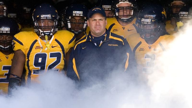 WVU Football HC Rich Rodriguez from first WVU tenure