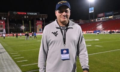 WVU Football Rich Rodriguez at Frisco Bowl