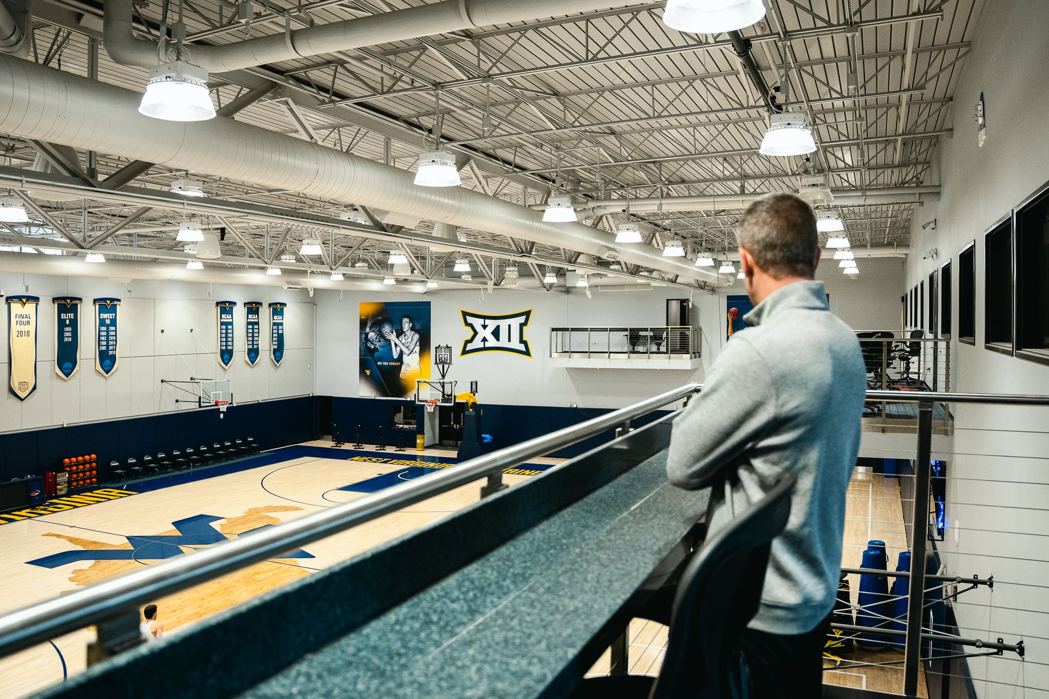 Ross Hodge at WVU Basketball Practice Facility