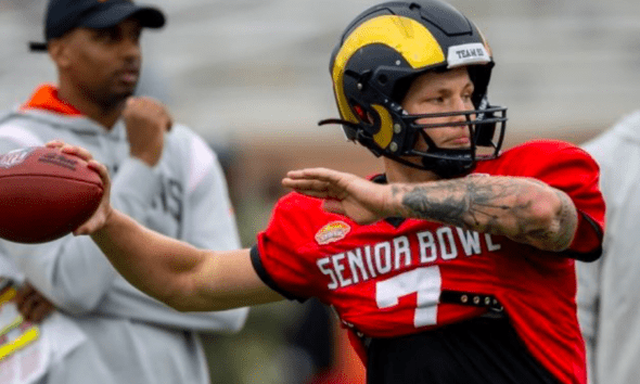 Tyson Bagent at Senior Bowl