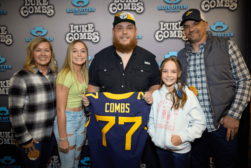 Luke Combs and Neal Brown family