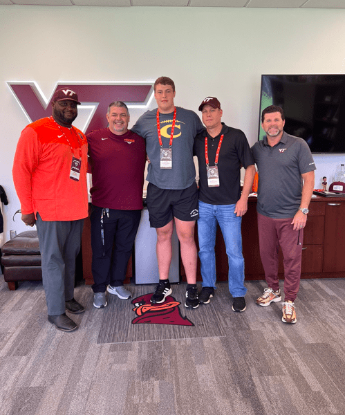 WVU Football OL recruit Carter Stallard at Virginia Tech