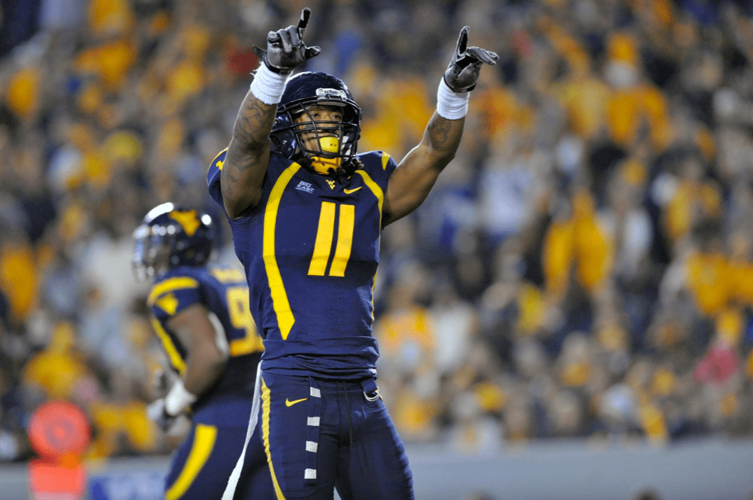 Bruce Irvin with WVU