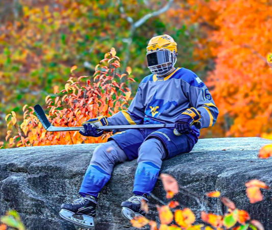 WVU Hockey new alternate uniforms