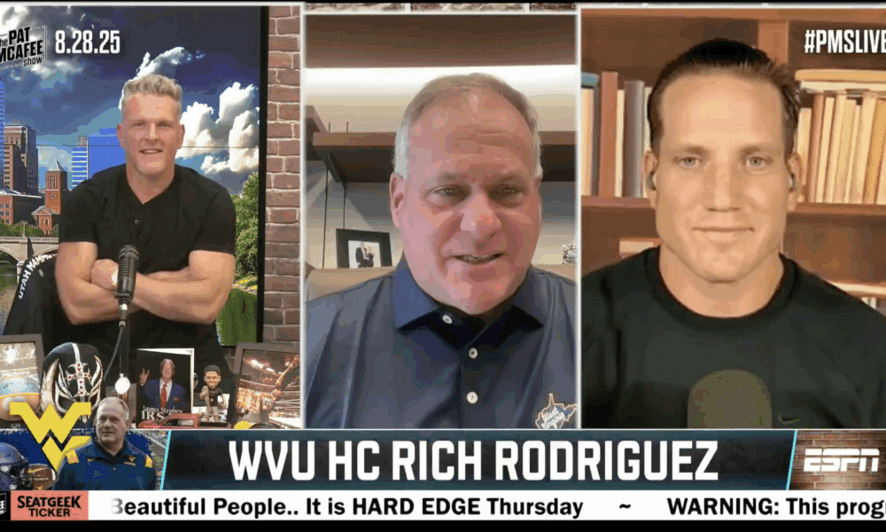 WVU Football HC Rich Rodriguez on Pat McAfee Show