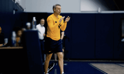 WVU Basketball HC Ross Hodge at practice