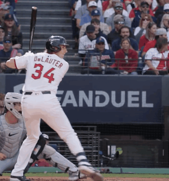 Chase DeLauter first MLB hit