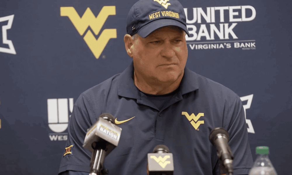 WVU Football HC Rich Rodriguez angry press conference