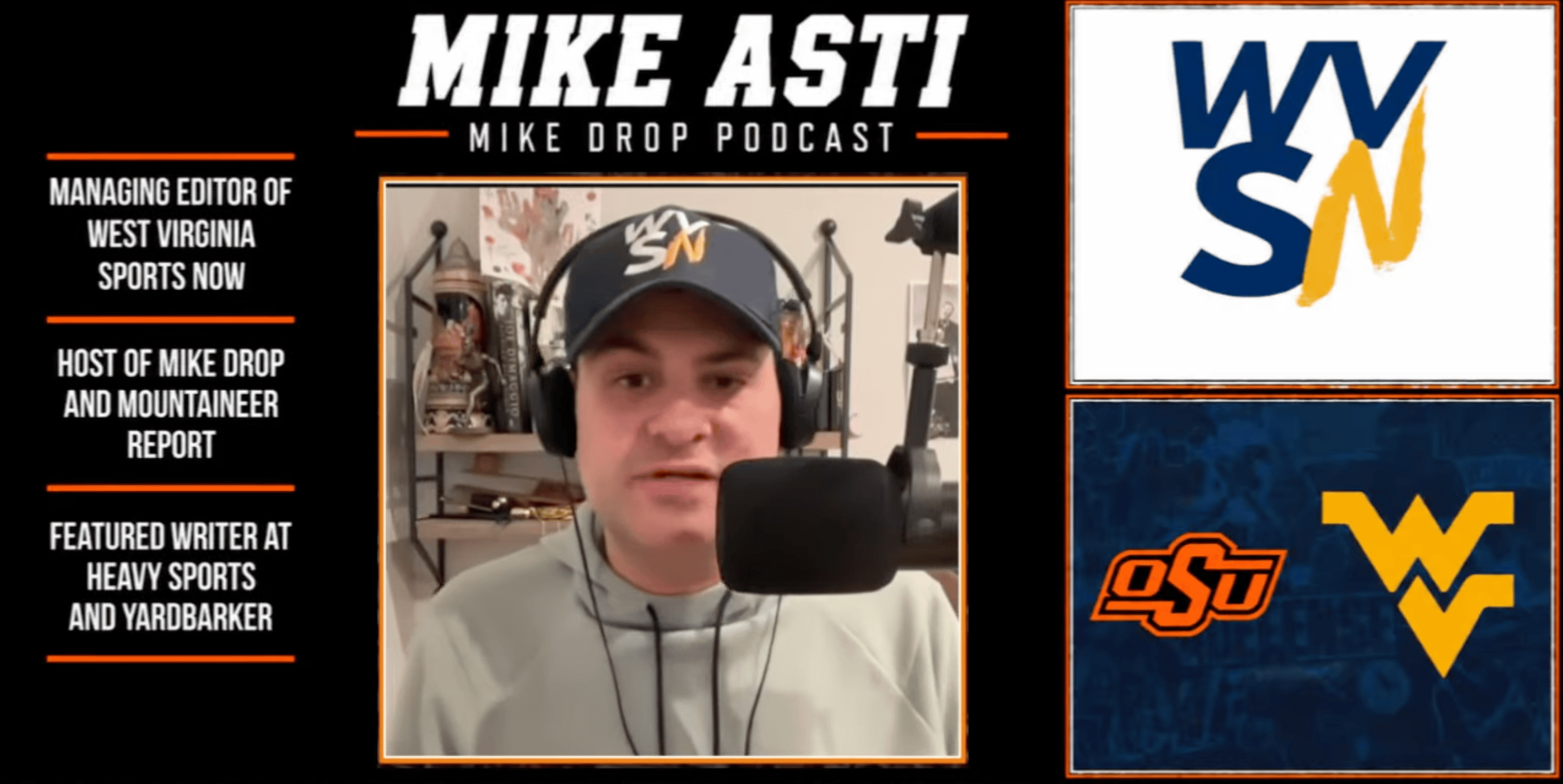 Mike Asti previewing WVU Football vs. Oklahoma State