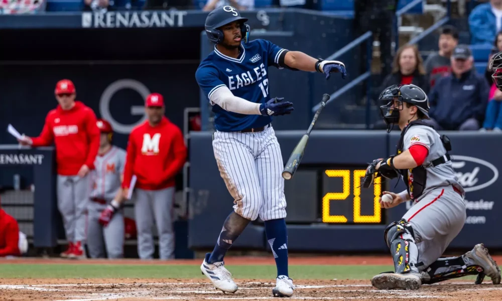 WVU Baseball Sean Smith with Georgia Southern