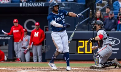 WVU Baseball Sean Smith with Georgia Southern