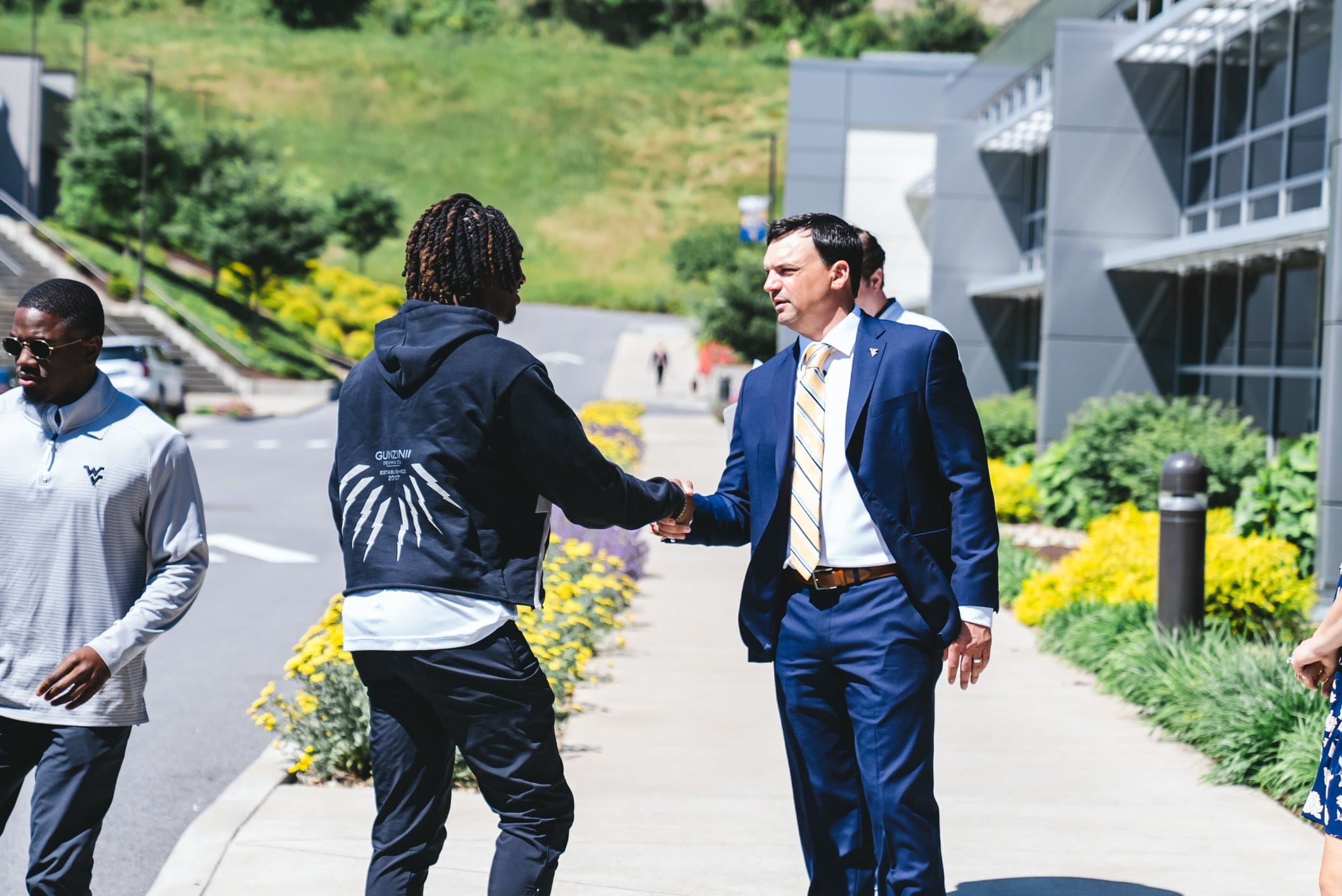 WVU Football CB Serious Stinyard and Neal Brown