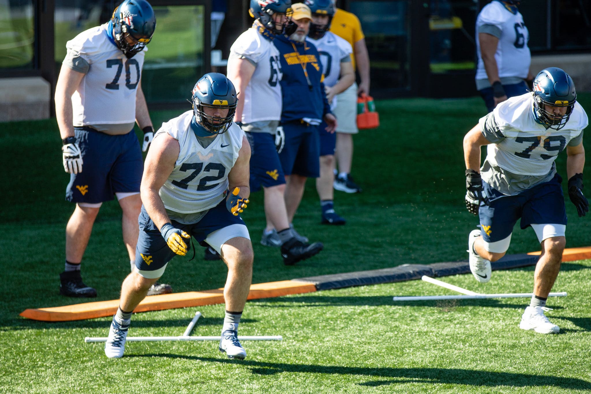 Doug Nester at practice