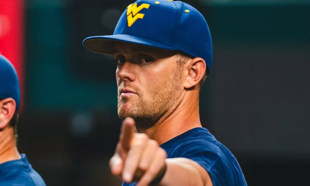 WVU Baseball head coach Steve Sabins